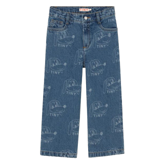 Tiny Cottons Spijkerbroek Blauw/Creme Pluto
