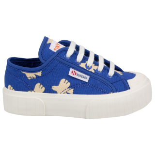 Tiny Cottons X Superga Sneakers Blauw Vogelprint
