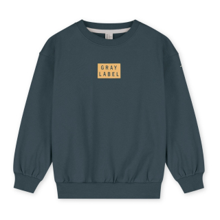 Gray Label sweater grijs print blue gray/bright cookie