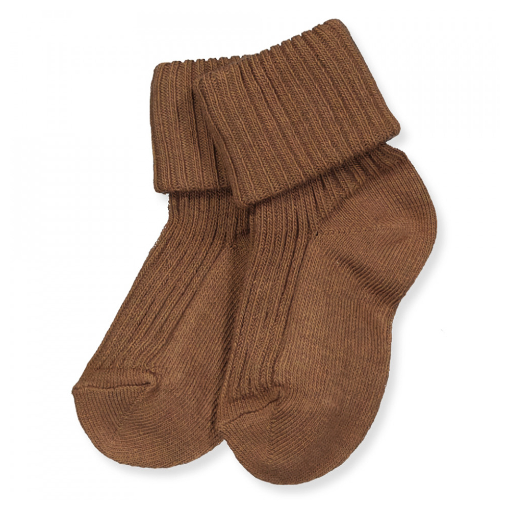 MP Denmark Sokken Baby Rib Bruin 10-533-34