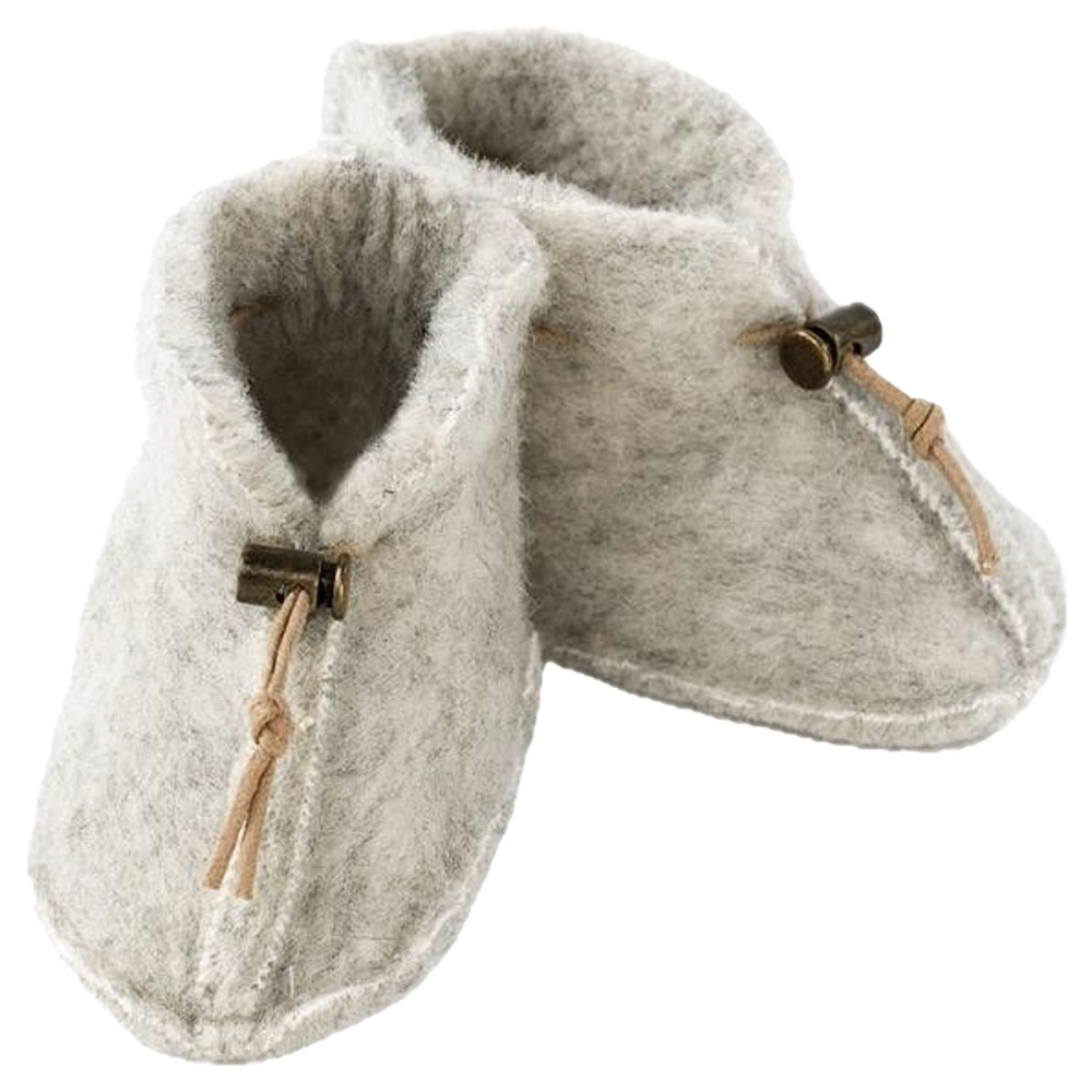 Alwero Babyslofjes Wol Grijs