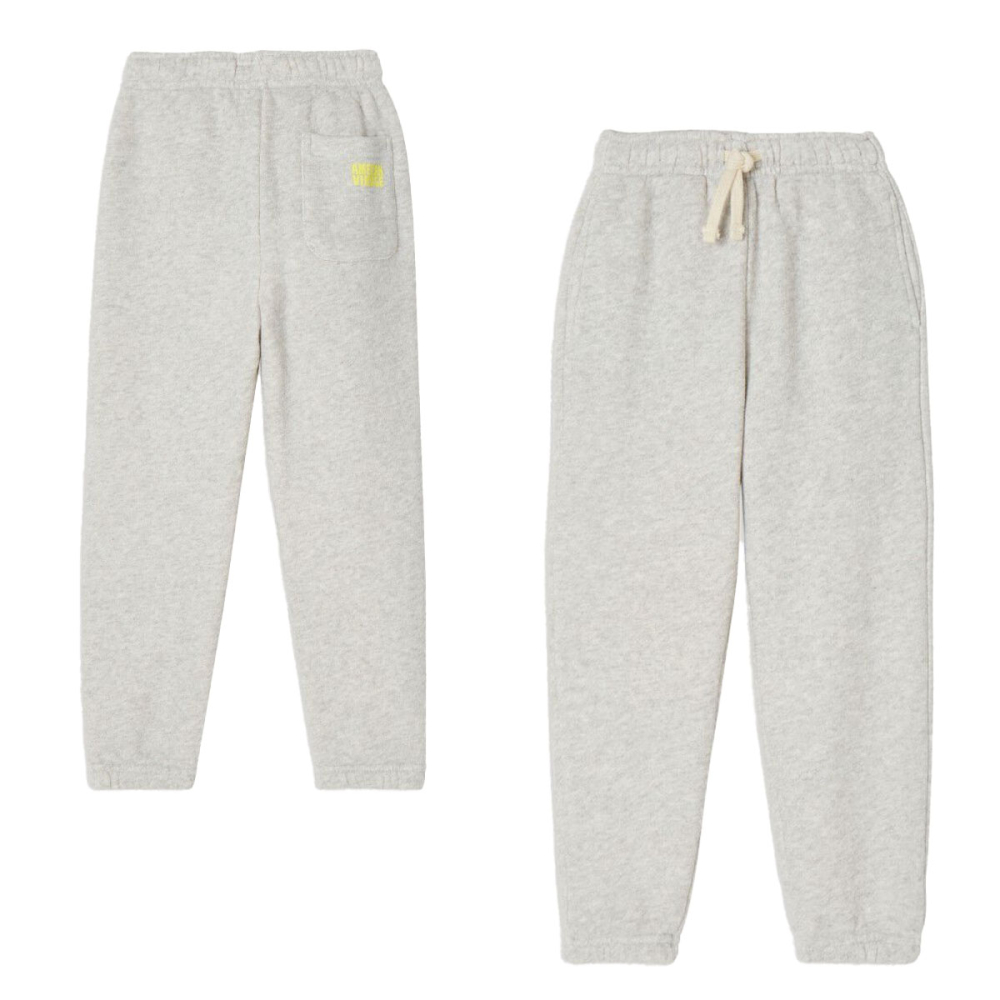 American Vintage Joggingbroek Grijs Polaire Chine