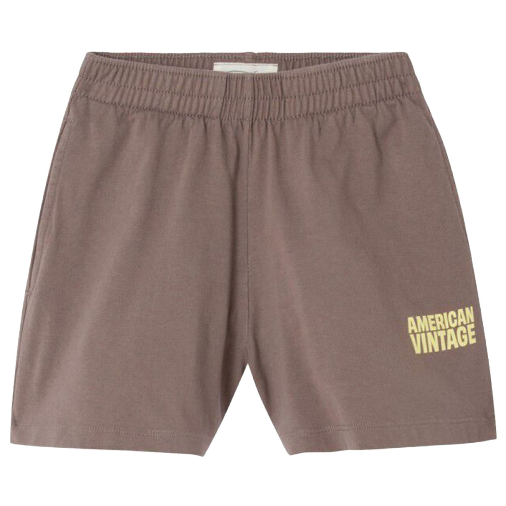 American Vintage korte broek bruin cendre ash kinderen voorkant