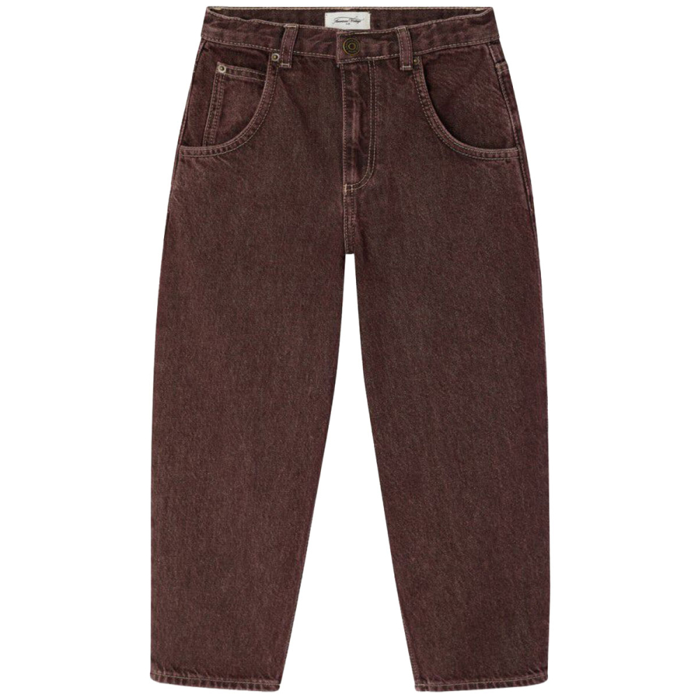 American Vintage Oshow spijkerbroek Raisin met ballonpasvorm en vijf zakken