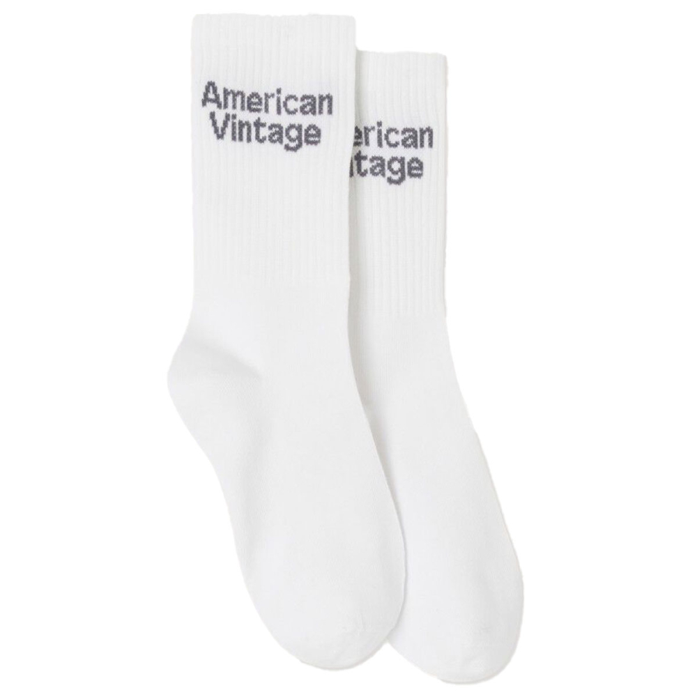 American Vintage Sok Creme/Grijs Blanc Sous Vetement