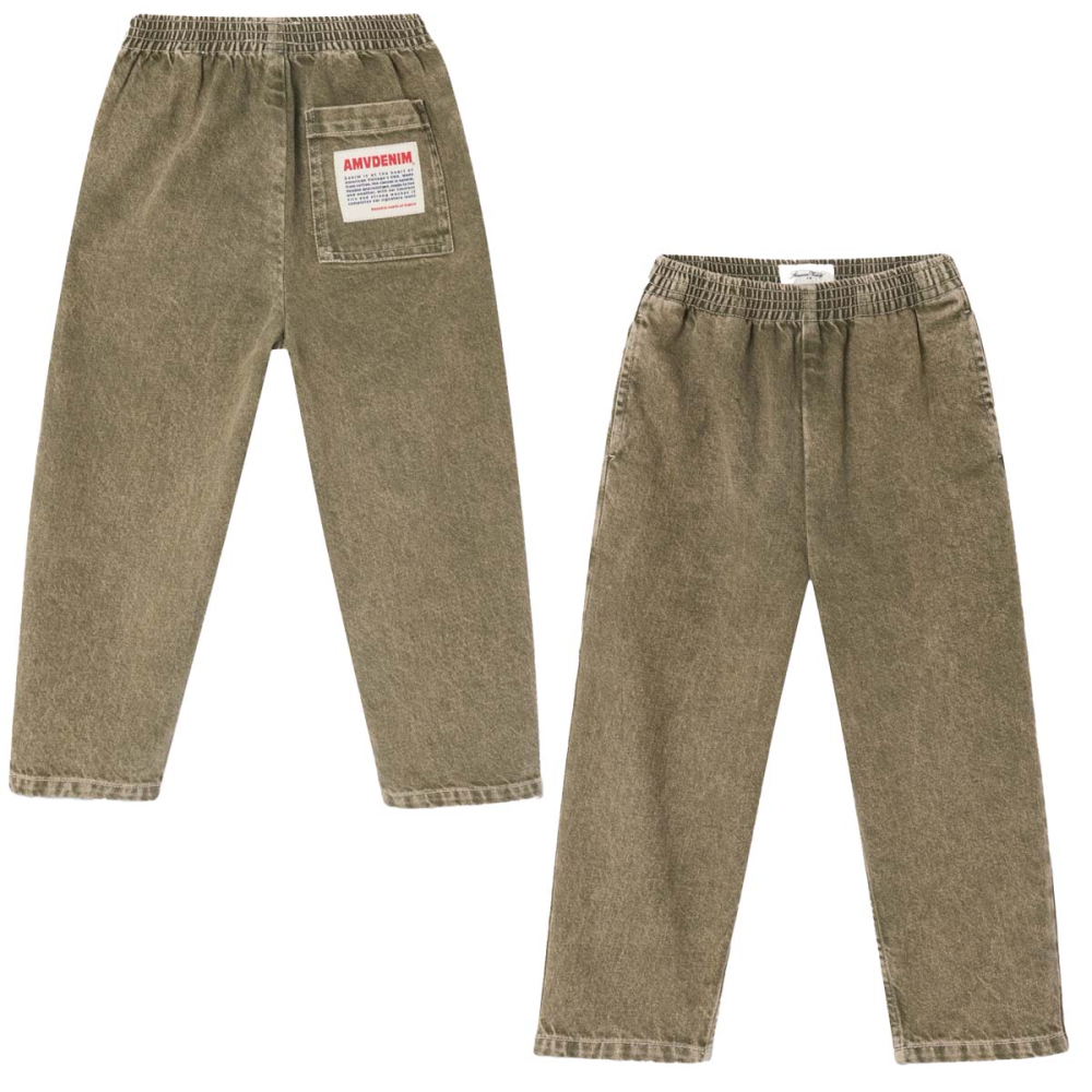 American Vintage spijkerbroek groen olive unisex