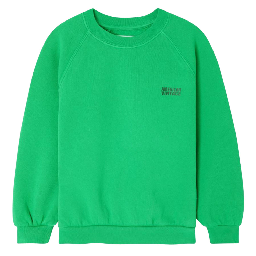 American Vintage Sweater Groen Prairie Vintage