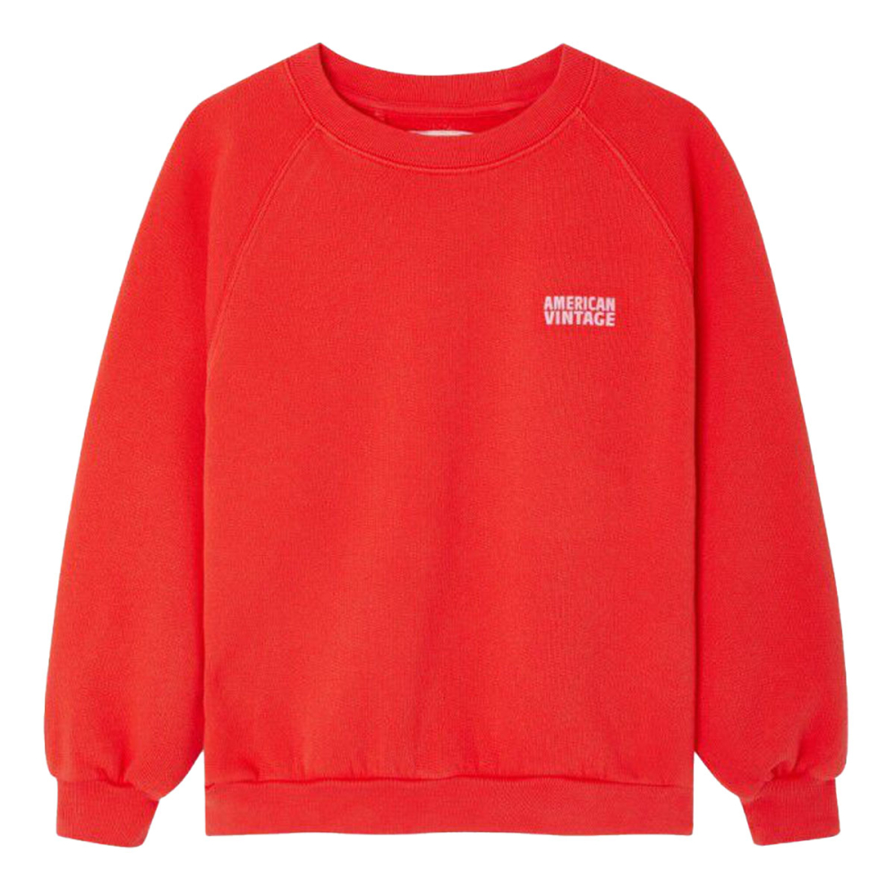 American Vintage Sweater Rood Fraise Vintage Strawberry