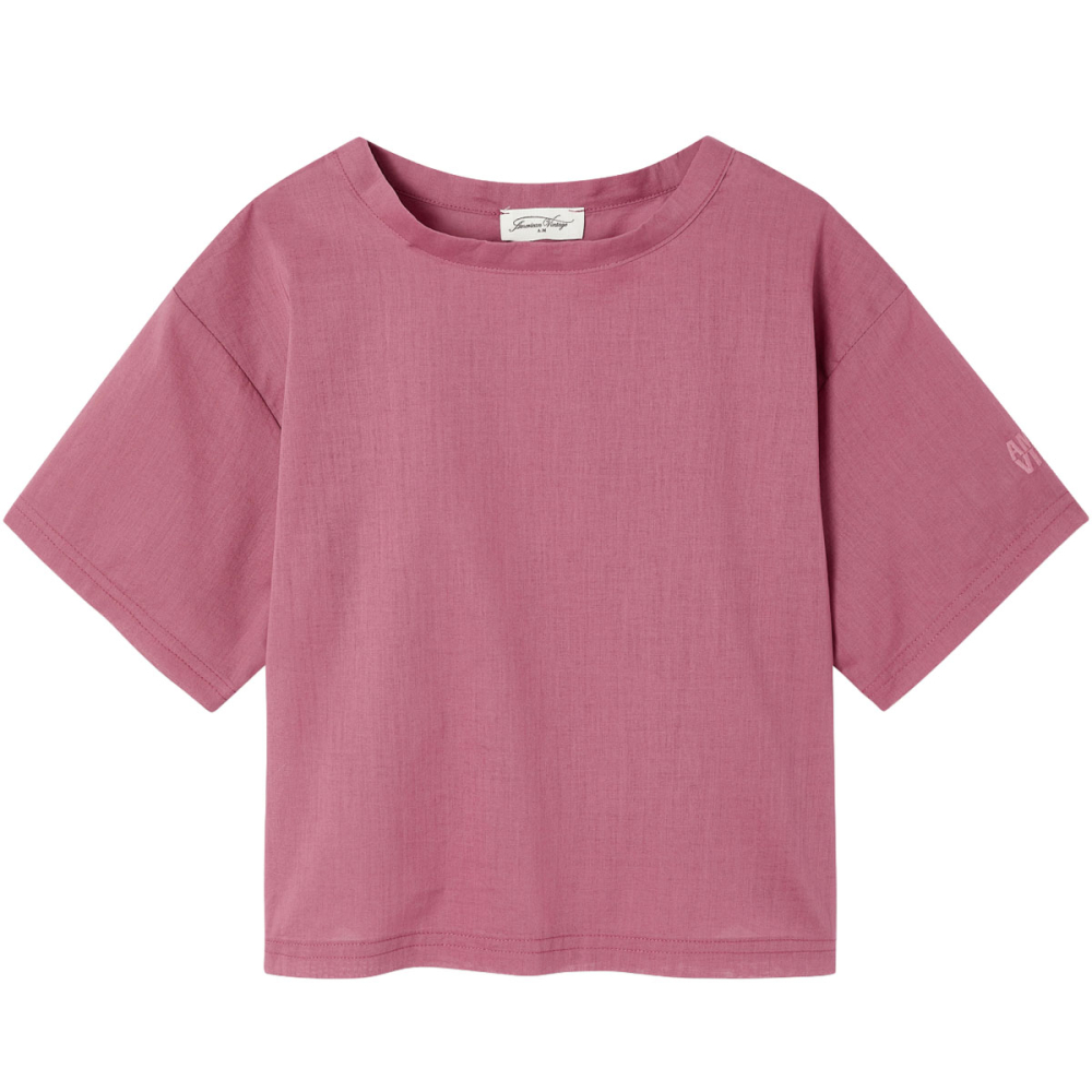 american vintage t-shirt roze blush meisjes voorkant