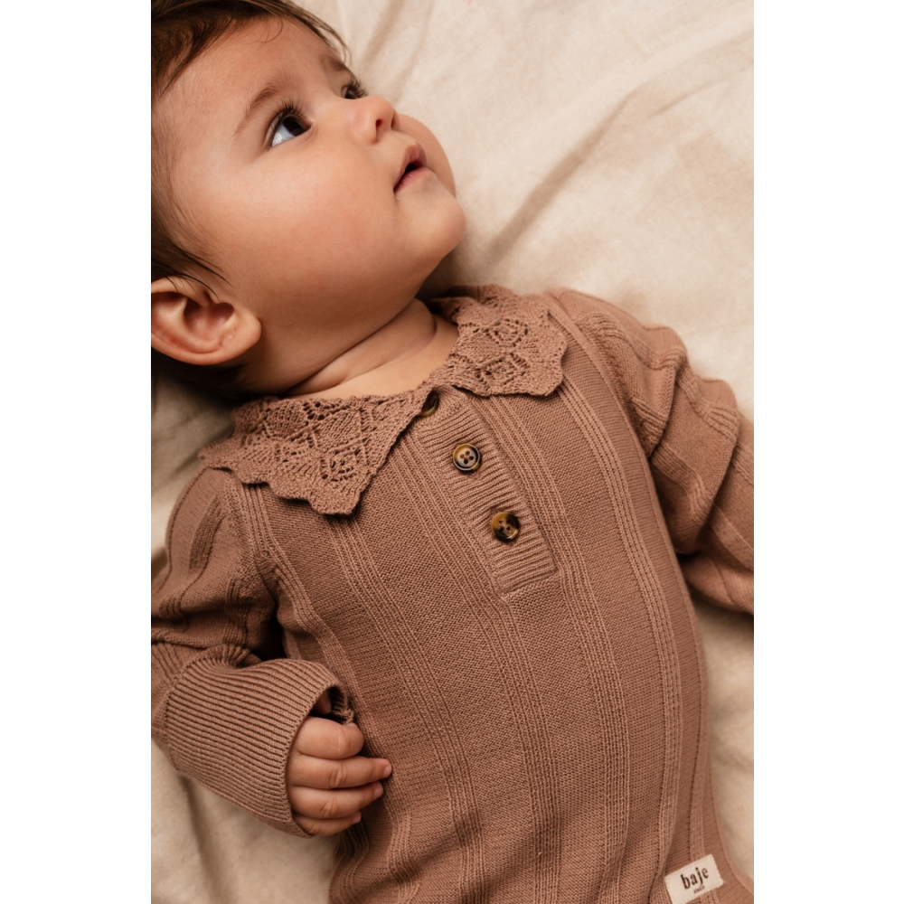 Baje Studio Romper Kraag Roze Avusy Peach Almond