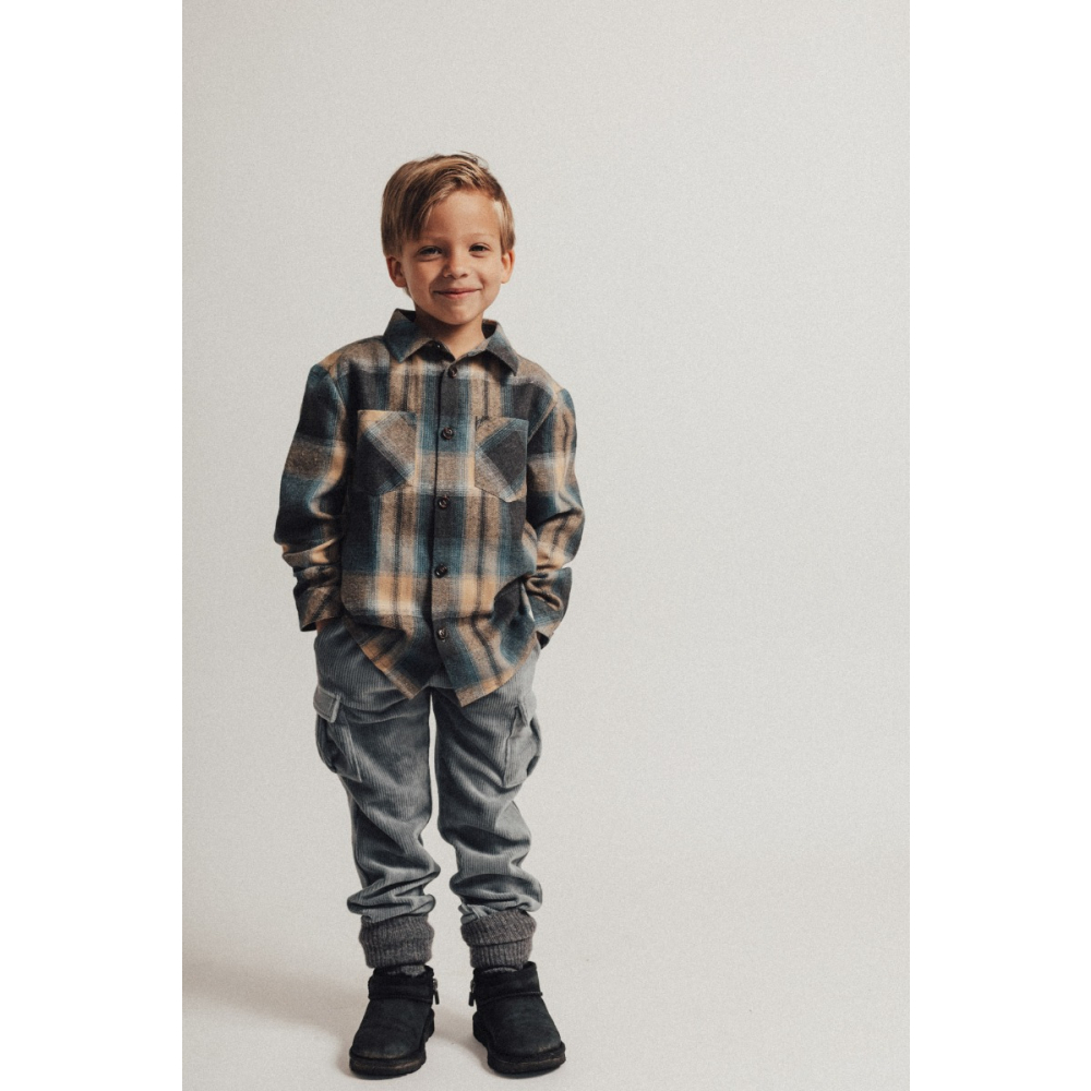 Baje Studio Cargo Broek Woolwich Blauw