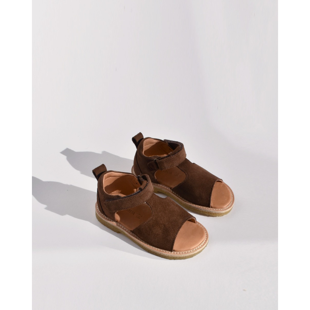 Du Loua Sandalen du luca donker bruin