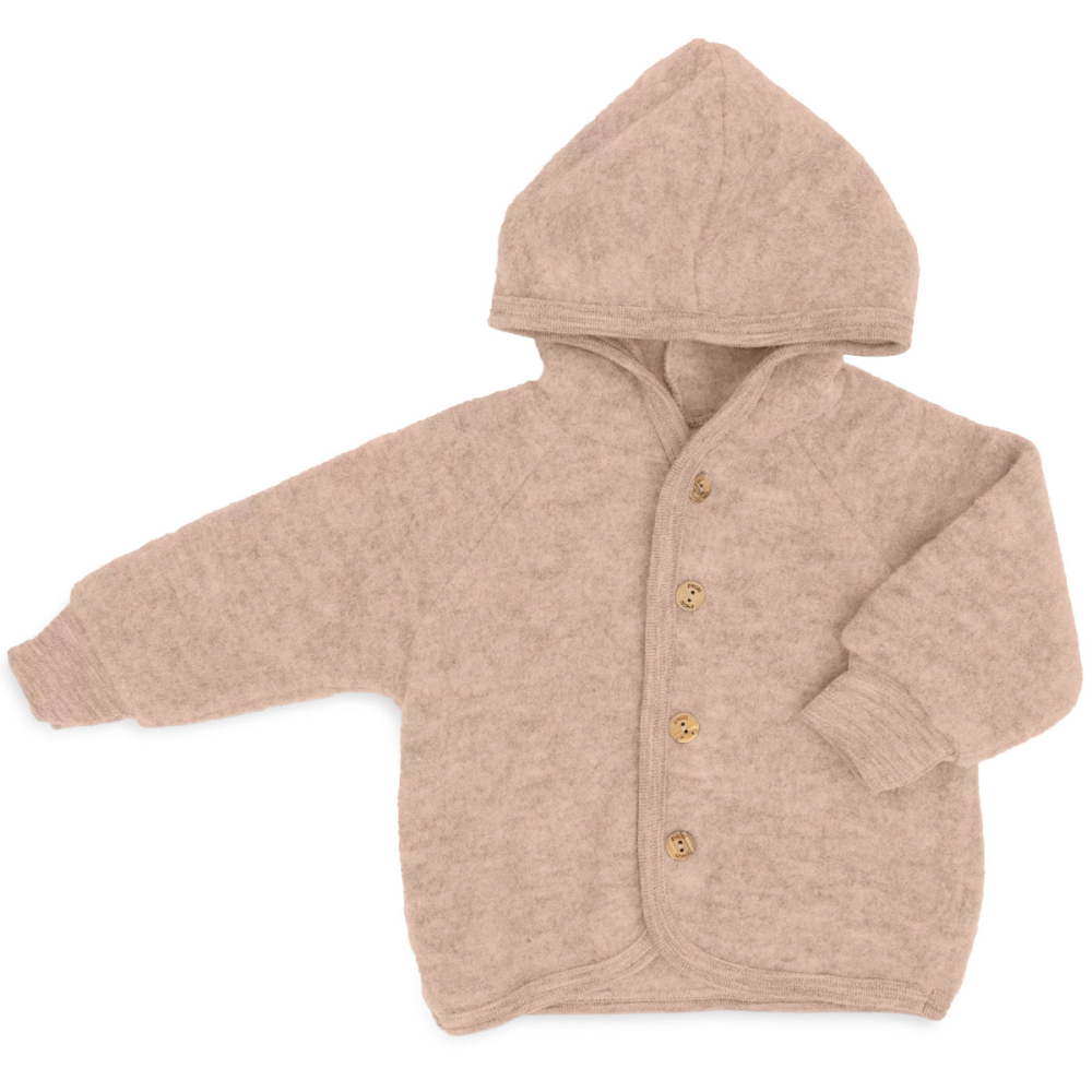 Engel natur Jas Beige Wol fleece Sand Melange