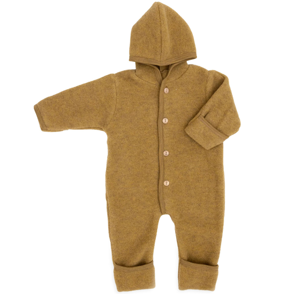 Engel Natur Overall Wol Fleece Saffraan
