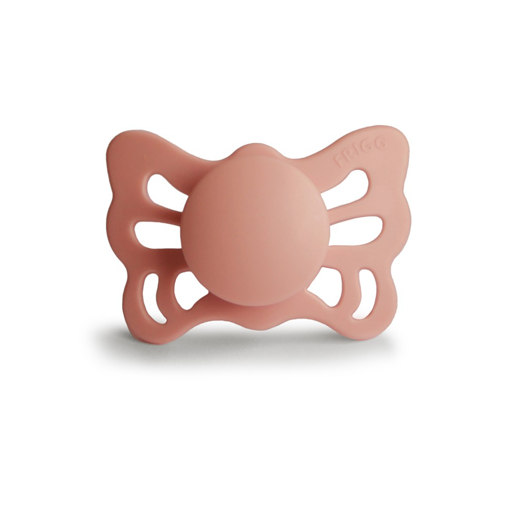 FRIGG Vlinder Fopspeen Silicoon PrettyPeach