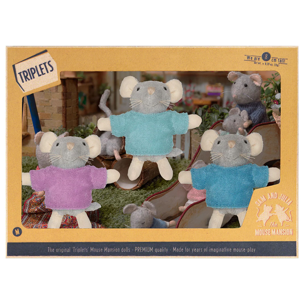 Het Muizenhuis Knuffel Drieling
