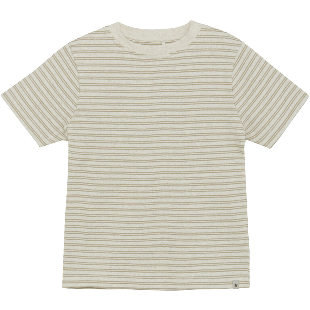 Huttelihut T-Shirt Beige/Bruin Strepen
