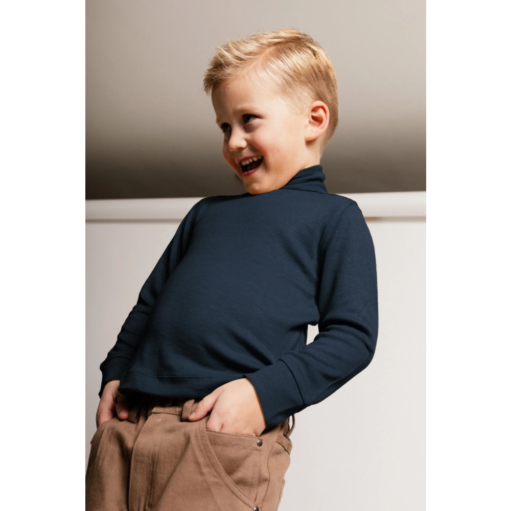 Baje Studio Longsleeve Blauw Lutern Blue Vintage
