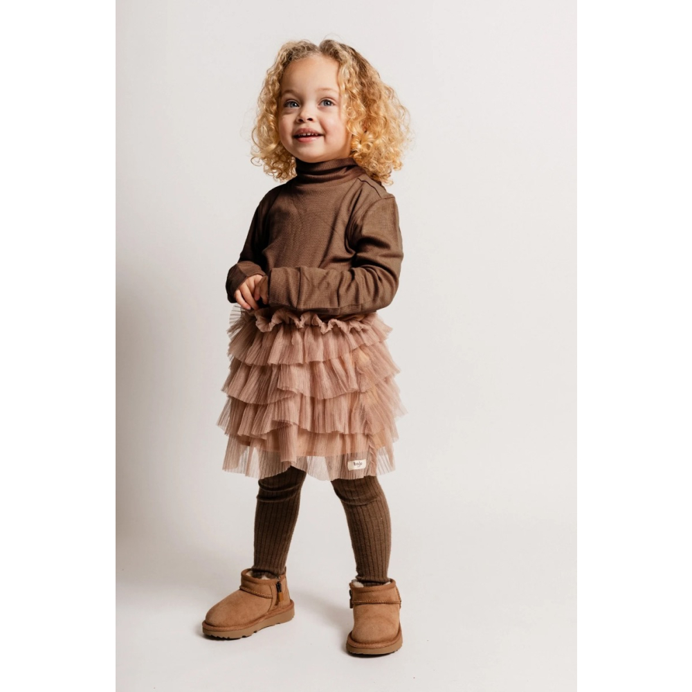 Baje Studio Rok Beige Ruffle Tule Novai Sand Desert
