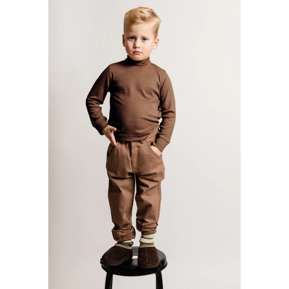 Baje Studio Longsleeve Bruin Lutern Brown Choco
