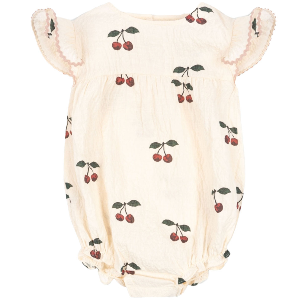 Konges Slojd Romper Creme Kersenprint
