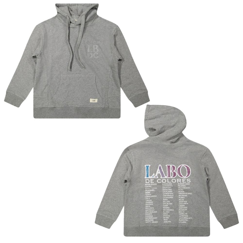 Labo De Colore Hoodie Grijs