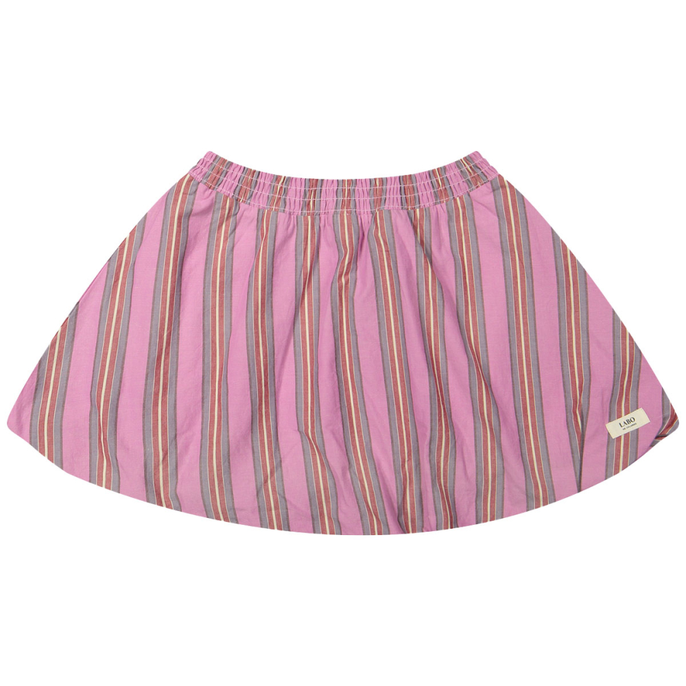Labo De Colore Rok Roze/Bruin/Geel Strepen
