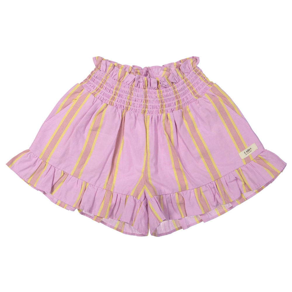 Labo De Colores Korte Broek Roze/Geel Strepen Falla