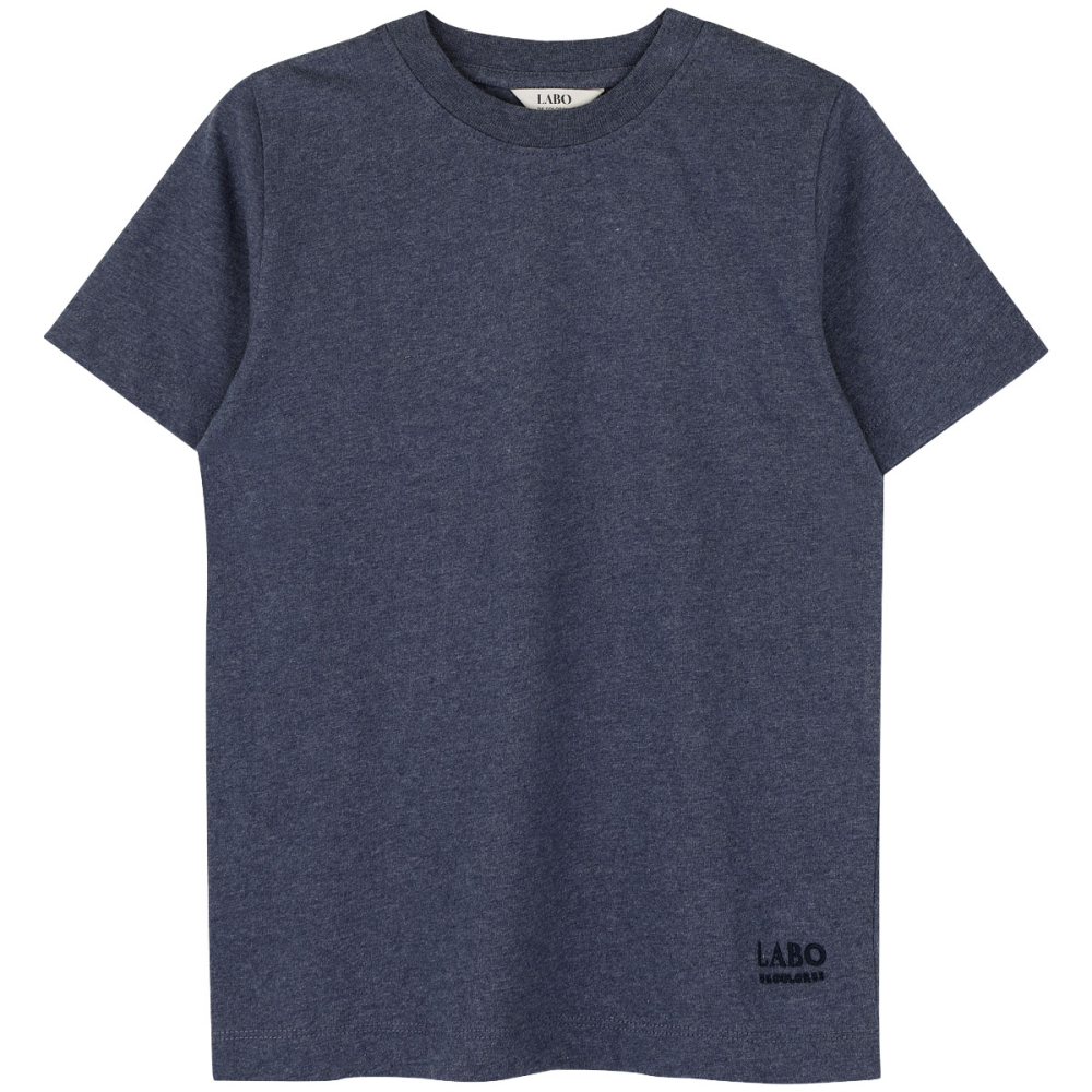 Labo De Colores T-shirt blauw jongens Lowen Shortsleeve Polo Blue Denim Melange zomercollectie Pudilo