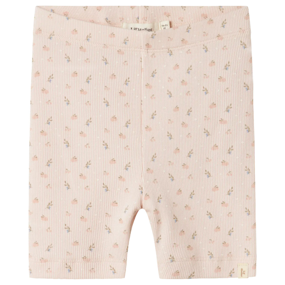 Lil Atelier Korte Broek Roze Bloemen Peach Blush