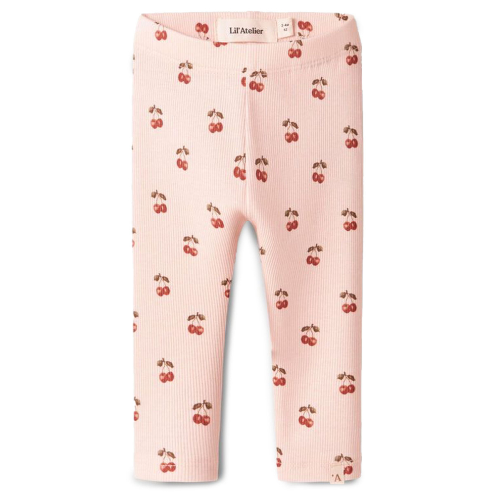Lil Atelier Legging Roze Kersen Silver Peony Baby
