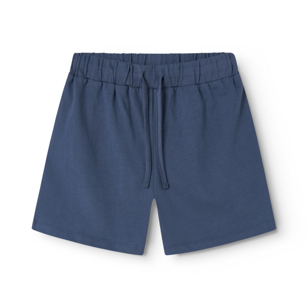 MarMar Copenhagen korte broek blauw met elastische tailleband en koordsluiting