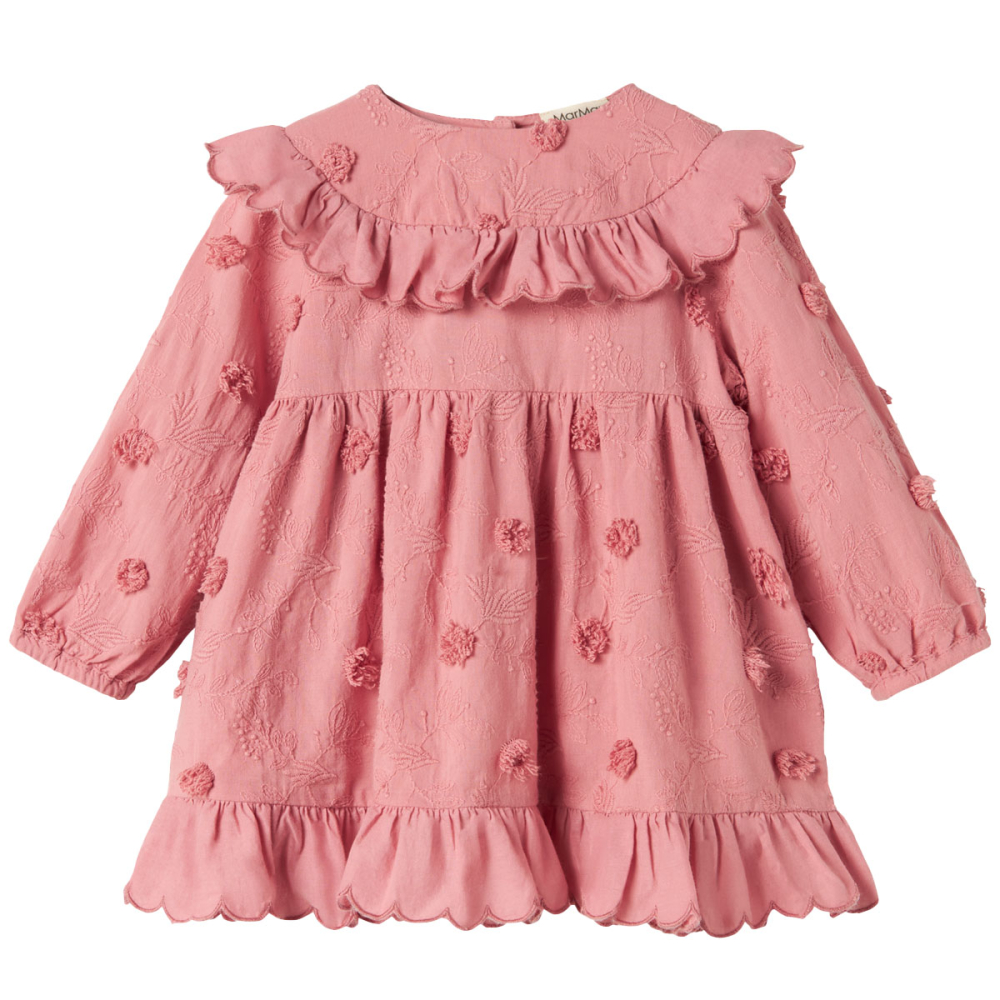 Marmar Copenhagen Jurk Roze Bloemen Ruffle Pink Delight Baby