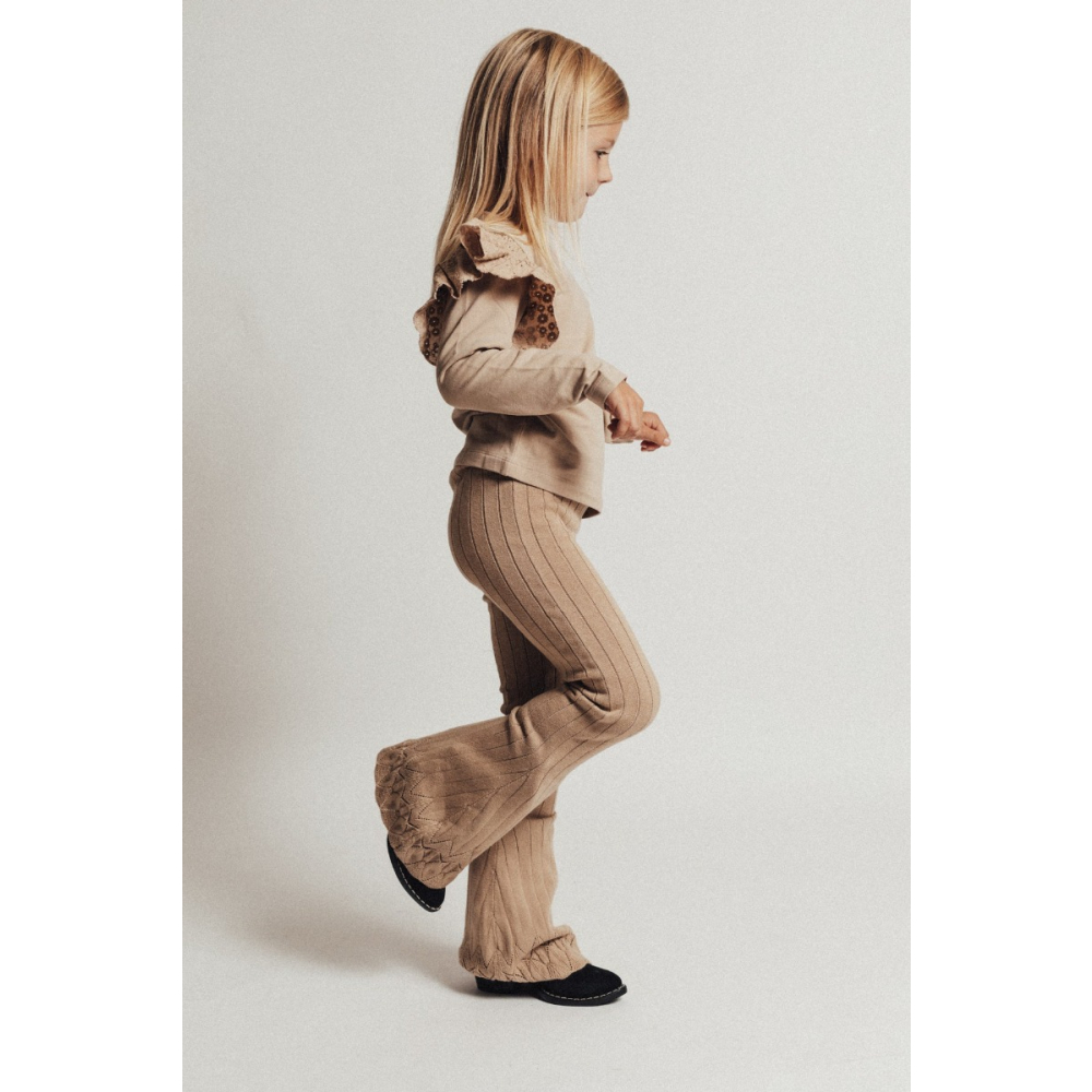 Baje Studio Flared Broek Mary Beige