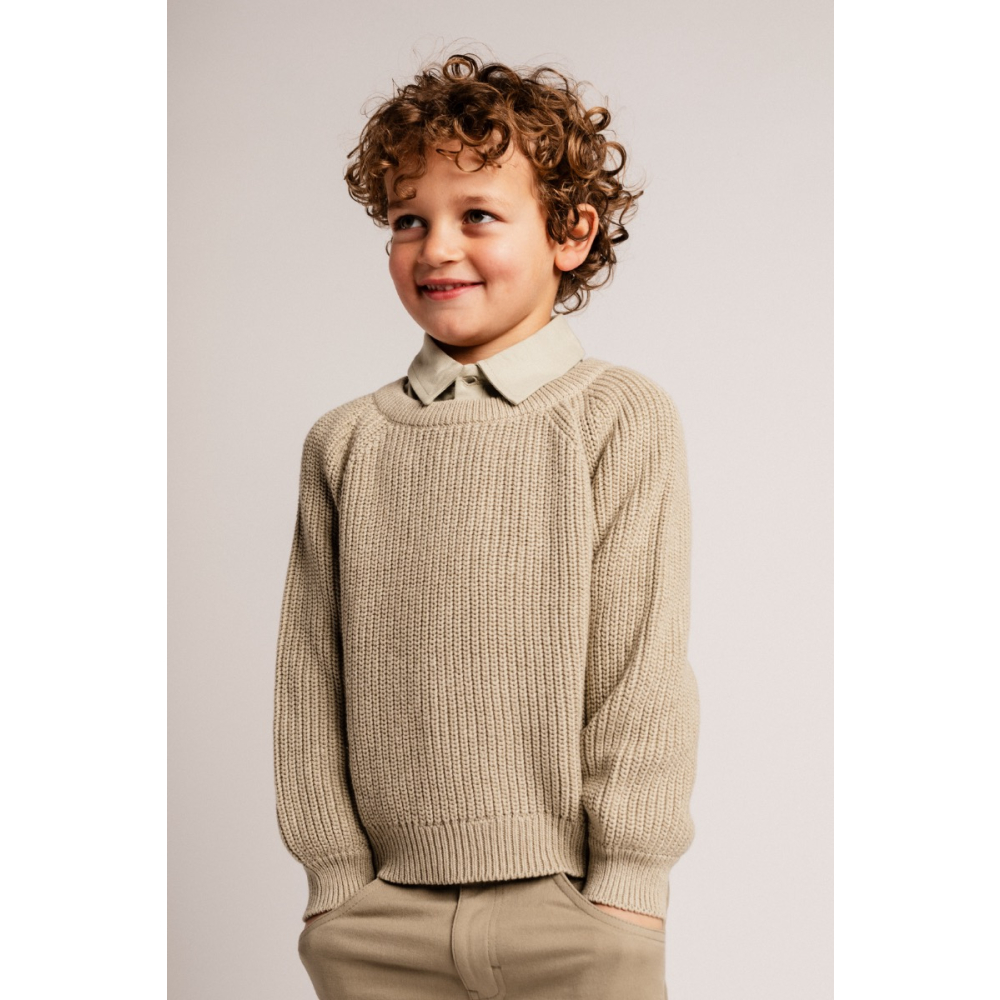 Baje Studio Gebreide Trui Groen Thun Green Pistache