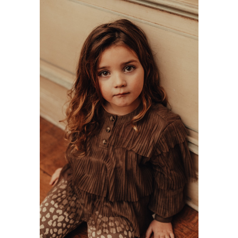 Baje Studio Blouse Bruin Tule Meyrin Brown Cacao
