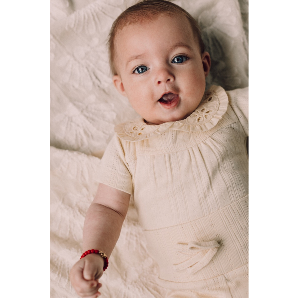 Baje Studio Romper Creme Pointelle Yuul Creme Oat