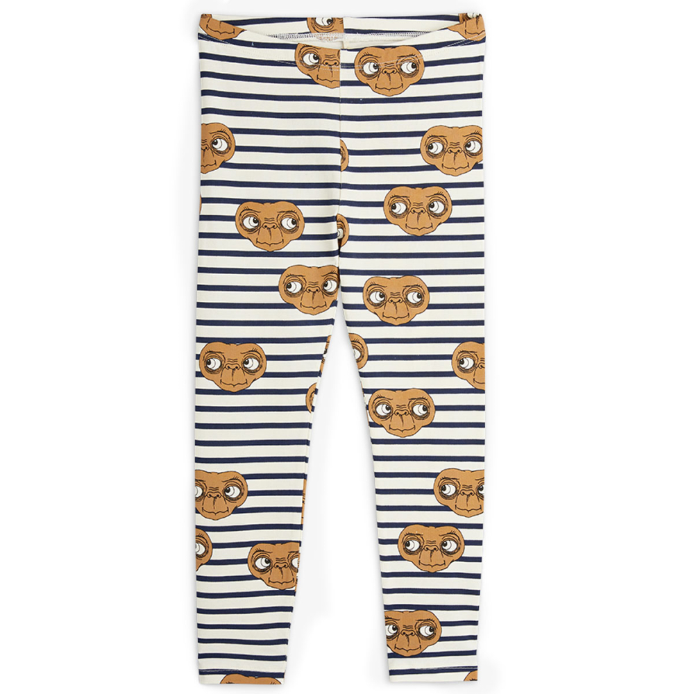 Mini Rodini Legging Blauw/Creme/Bruin Strepen E.T