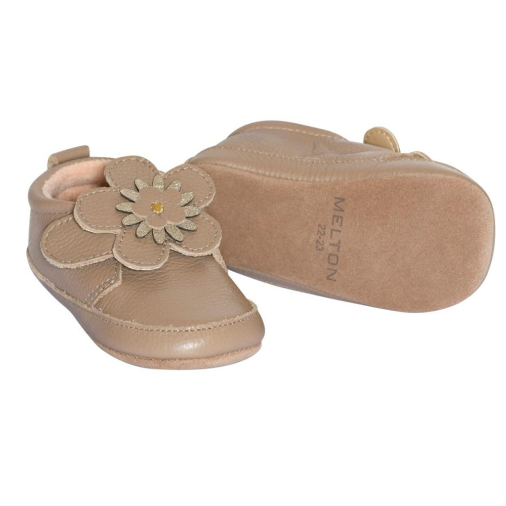 Mp Denmark Melton Slof Beige Bloem
