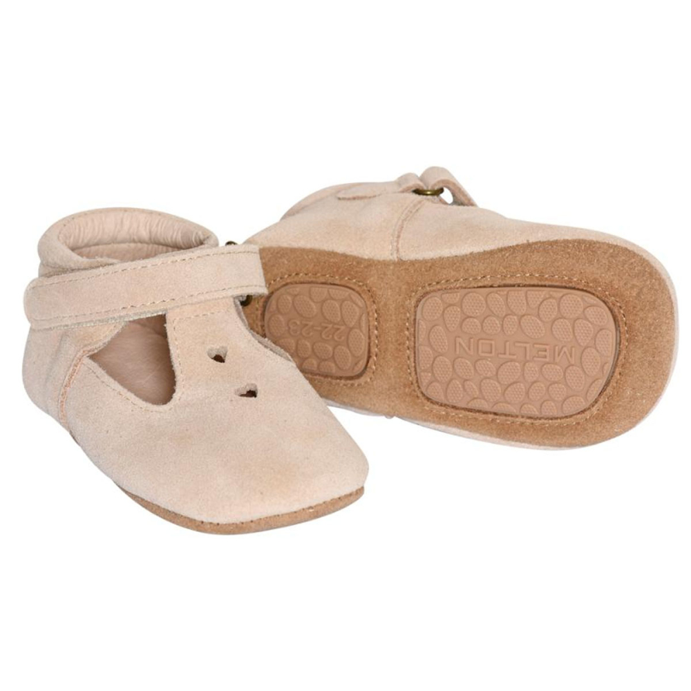 MP Denmark Melton Slof Beige Hartjes