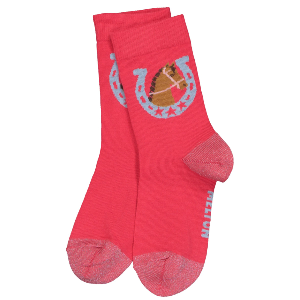 MP Denmark Melton Sok Roze Paard Hoefijzer 22254-3167 Fandango Pink