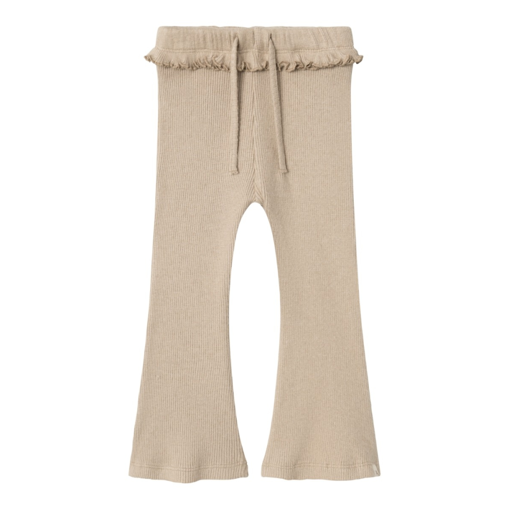 Lil Atelier Flared Broek Beige