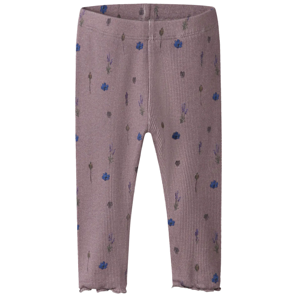 Name It Legging Paars Bloemen Toadstool Baby