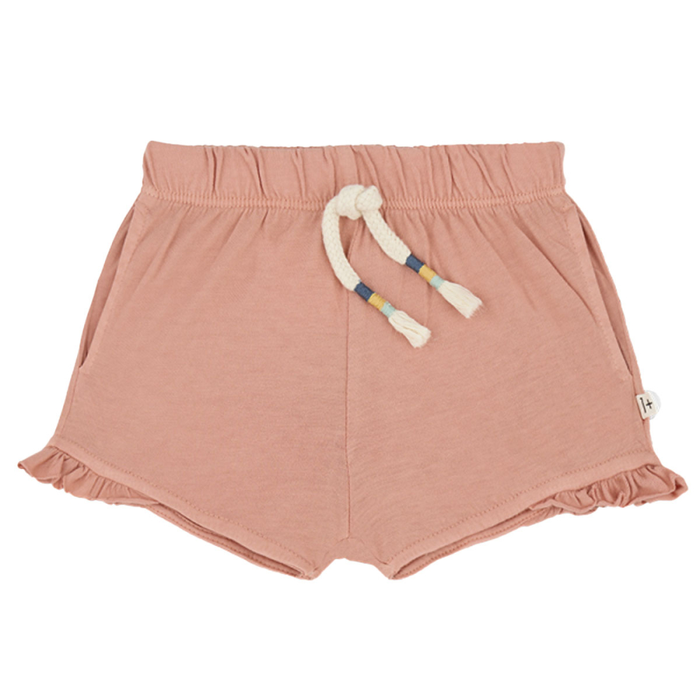 One More In The Family Korte Broek Eva Roze Ruffle Coral