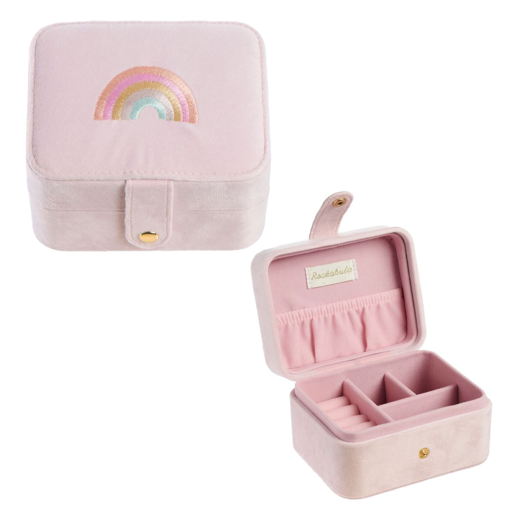 Rockahula sieradendoos roze regenboog dreamy rainbow jewellery box