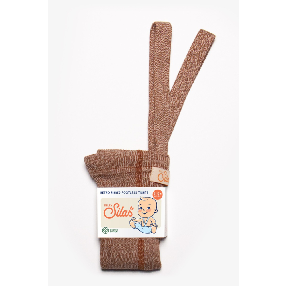 Silly Silas Footless Cotton Tights Salted Caramel