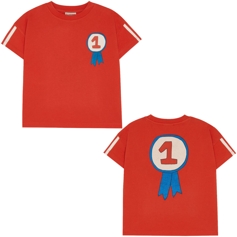 The Campamento T-shirt rood nummer 1 kinder T-shirt voorzijde