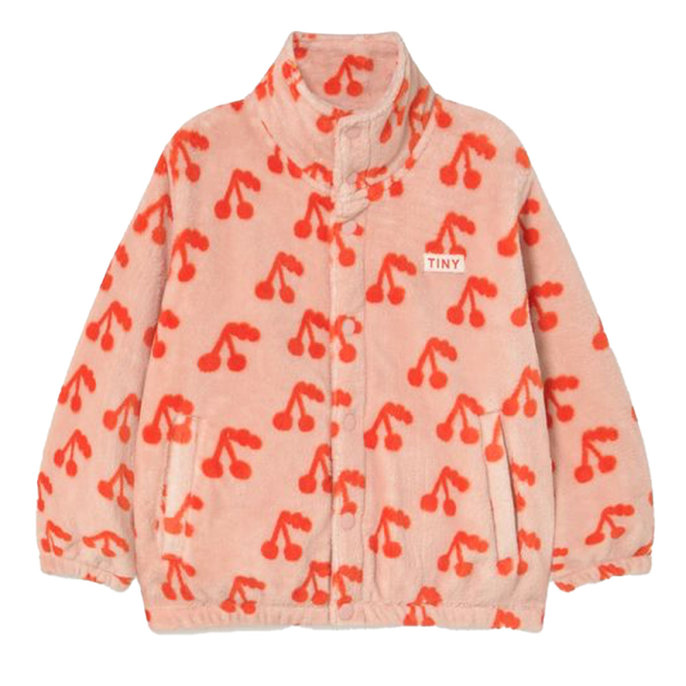 Tiny Cottons Jas Roze/Rood Kersen Teddy