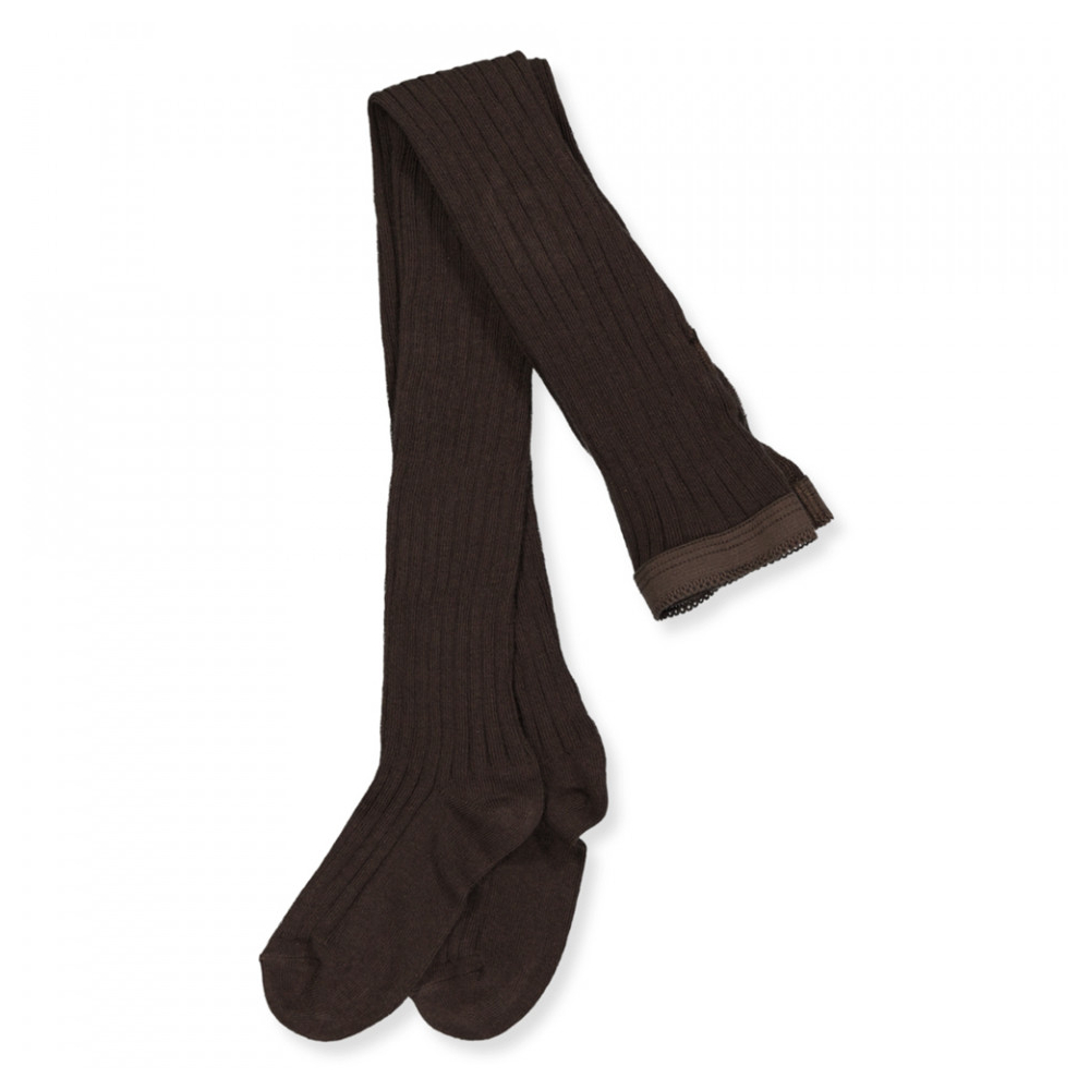 MP Denmark Rib Maillot Donkerbruin Dark Brown met fijne klassieke ribstructuur.