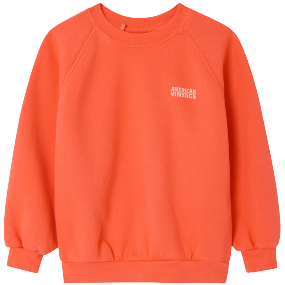 American Vintage sweater oranje Mandarinier Vintage unisex